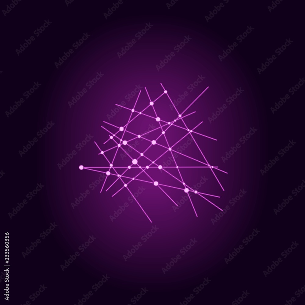 Wall mural molecule and communication background. modern brochure or web banner design template. connected line