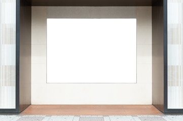 Shop Boutique Store Front with Big Window and Place for Name