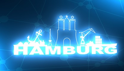 Hamburg city name.