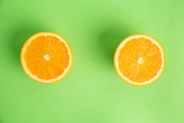 orange fruit in colorful background