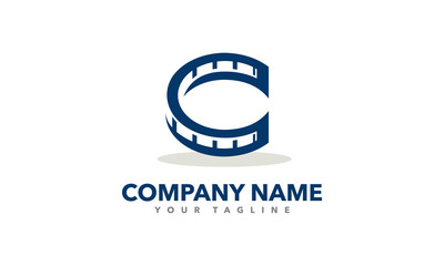 C Media Ring Simple Logo Template