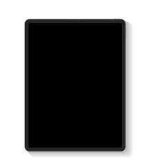 Tablet with blank screens isolated . showcase your work in modern style.