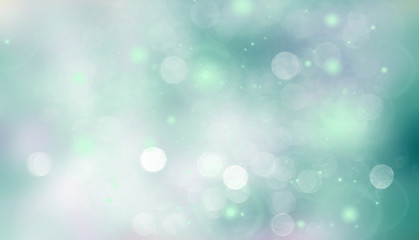 Abstract bright colorful blur bokeh background with blue white pastel circles. Beautiful texture.