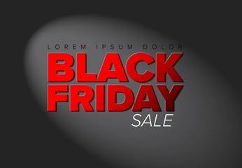 Black Friday poster flyer template