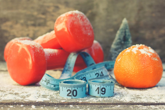      Concept to succeed in sport in new year 2019. Toned image.