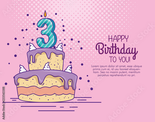 birthday cake with candle