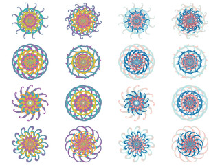 Flower icon in EPS10 vector format isolated