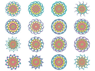 Flower icon in EPS10 vector format isolated