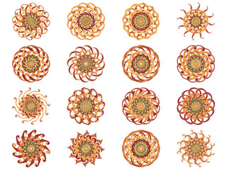 Flower icon in EPS10 vector format isolated