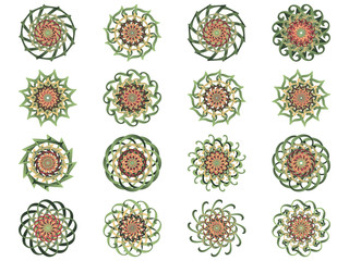 Flower icon in EPS10 vector format isolated