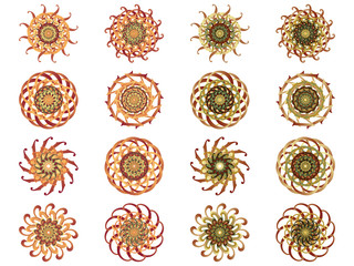 Flower icon in EPS10 vector format isolated