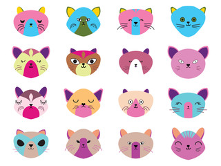  Cat icon in EPS10 vector format isolated