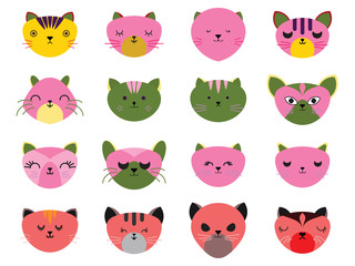  Cat icon in EPS10 vector format isolated