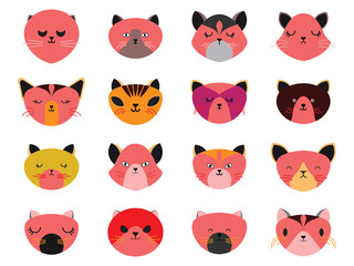  Cat icon in EPS10 vector format isolated