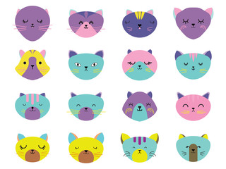  Cat icon in EPS10 vector format isolated
