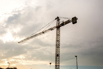 Milan, tower crane, Italy