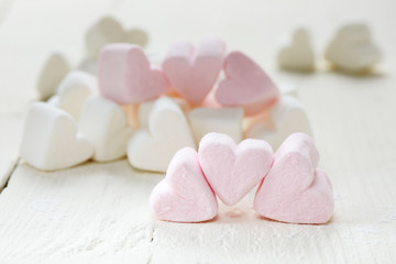 Marshmallow cuori