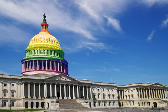 LGBT US Capitol dome