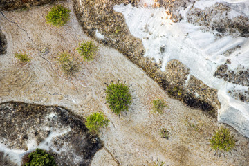 aerial view landscape in Cappadocia 