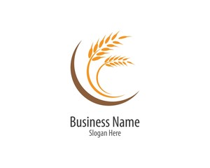 Wheat logo illustration