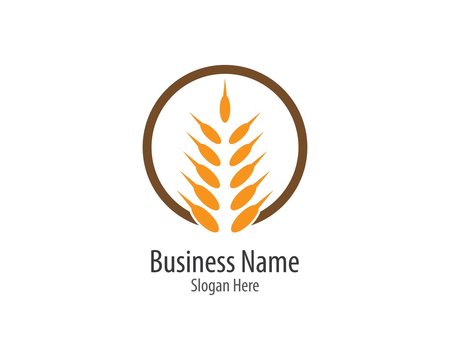 Wheat logo illustration