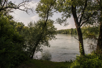 Fototapeta na wymiar Bereguardo, Pavia, Ticino river, Italy