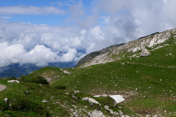Fototapeta na wymiar Panorama in den Alpen