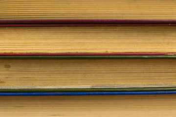 Stack of the old books for background