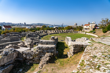 ruins of roman amphitheater