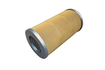 fuel filter of the truck on an isolated white background