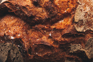 freshly baked bread. Bakery