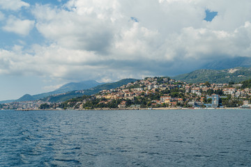 Fototapeta premium Seascape, sunny summer day in the Bay of Kotor