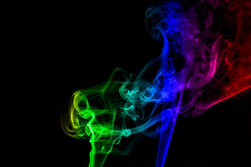 abstract colorful smoke