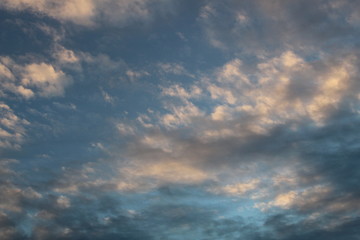 twilight sky with clouds