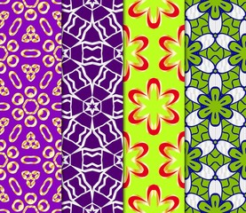Set of Decorative wallpaper for interior design. line texture for wallpaper, packaging, banners, textile fashion fabric print, invitation cards. Seamless vector illustration