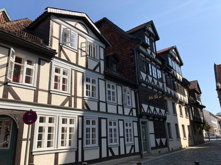 Timber frame houses in the old town of Braunschweig, Germany