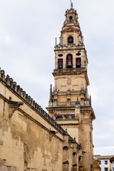 Fototapeta premium Bell tower of the Cathedral Mosque of Cordoba