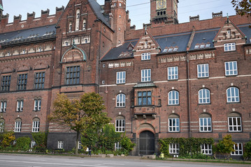Copenhagen, Denmark - October 09, 2018 : View of Copenhagen city hall