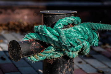 Green ship rope