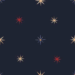 Fototapeta na wymiar Stars seamless pattern