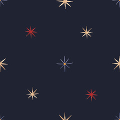 Stars seamless pattern