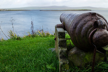 Old Cannon Pointed out to Sea