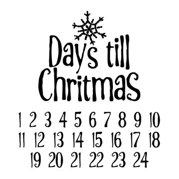 24 Best Days Till Christmas Images Stock Photos Vectors Adobe Stock