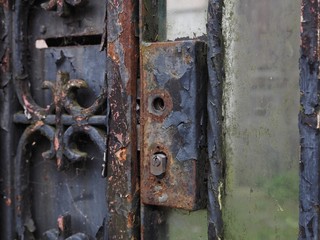  Rusty gate, detail.