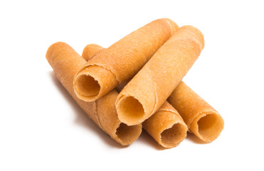crispy rolls isolated