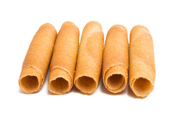 crispy rolls isolated