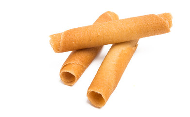 crispy rolls isolated