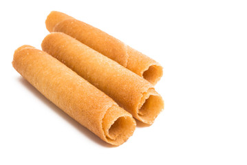 crispy rolls isolated