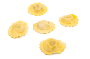 round ravioli isolated