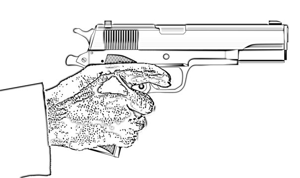 Holding a Gun